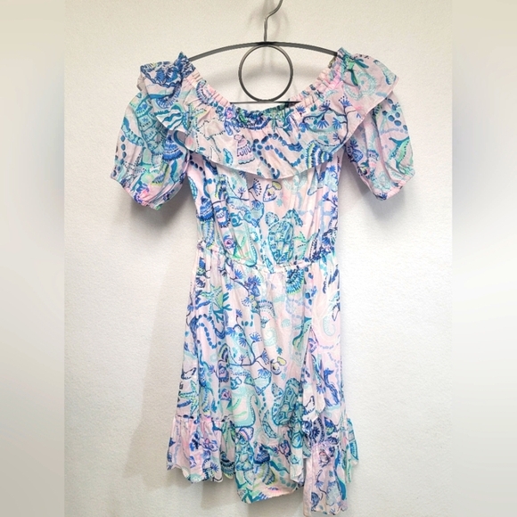 Lilly Pulitzer Womens Size Small Off Shoulder Mini Dress - Picture 1 of 10
